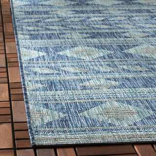 Safavieh Courtyard CY8529-39421 Navy / Aqua Area Rug Detail