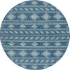 Safavieh Courtyard CY8529-39421 Navy / Aqua Area Rug Round