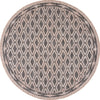 Safavieh Courtyard CY8531-37321 Black / Natural Area Rug Round