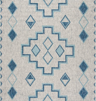 Safavieh Courtyard CY8533-36812 Grey / Aqua Area Rug Square