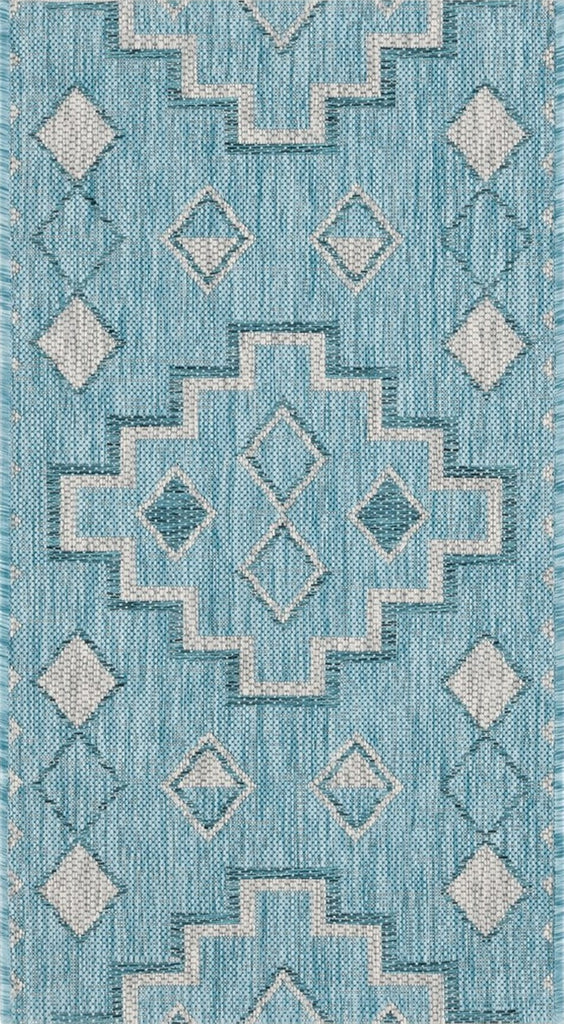 Safavieh Courtyard CY8533-37121 Aqua / Grey Area Rug main image