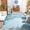 Safavieh Courtyard CY8533-37121 Aqua / Grey Area Rug Room Scene