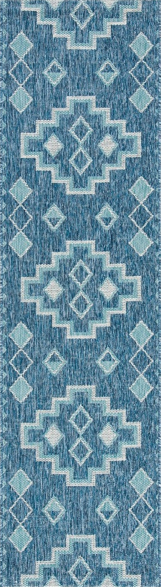 Safavieh Courtyard CY8533-39421 Navy / Aqua Area Rug Runner