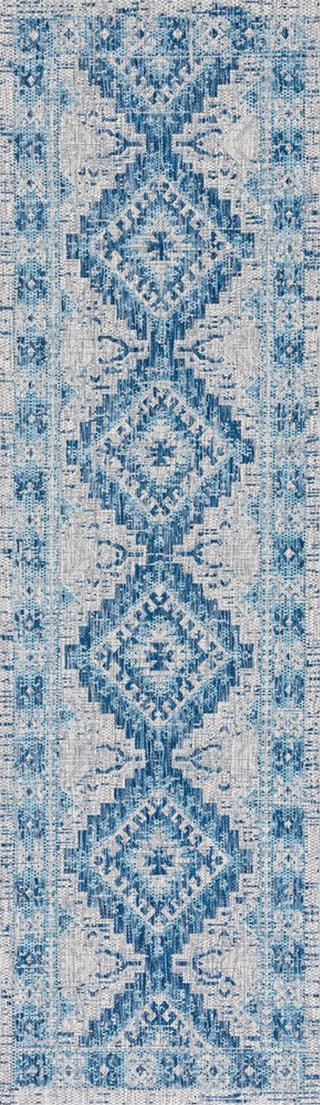 Safavieh Courtyard CY8546-36812 Light Grey / Blue Area Rug Runner