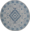 Safavieh Courtyard CY8546-36812 Light Grey / Blue Area Rug Round