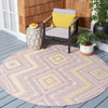 Safavieh Courtyard CY8548-56221 Pink / Gold Area Rug Room Scene Feature