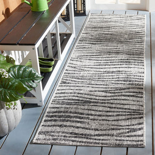 Safavieh Courtyard CY8551-37612 Grey / Black Area Rug Room Scene Feature