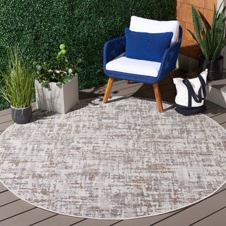 Safavieh Courtyard CY8580-59012 Ivory / Dark Grey Brown Area Rug Room Scene