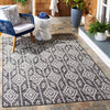 Safavieh Courtyard CY8662-37621 Black / Grey Area Rug Room Scene Feature