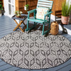 Safavieh Courtyard CY8662-37621 Black / Grey Area Rug Room Scene