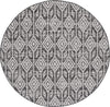 Safavieh Courtyard CY8662-37621 Black / Grey Area Rug Round