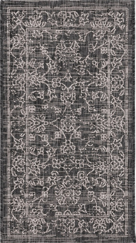 Safavieh Courtyard CY8680-36621 Black / Ivory Area Rug main image