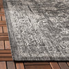 Safavieh Courtyard CY8680-36621 Black / Ivory Area Rug Detail