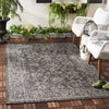 Safavieh Courtyard CY8680-36621 Black / Ivory Area Rug Room Scene