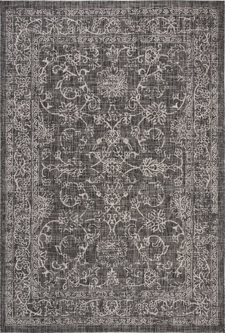 Safavieh Courtyard CY8680-36621 Black / Ivory Area Rug Main