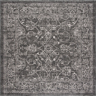 Safavieh Courtyard CY8680-36621 Black / Ivory Area Rug Square