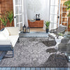 Safavieh Courtyard CY8680-36621 Black / Ivory Area Rug Room Scene