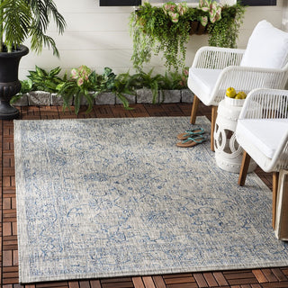 Safavieh Courtyard CY8680-36812 Grey / Navy Area Rug Room Scene