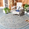 Safavieh Courtyard CY8680-36812 Grey / Navy Area Rug Room Scene