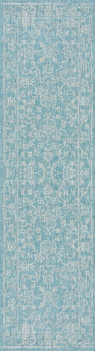 Safavieh Courtyard CY8680-37121 Aqua / Grey Area Rug Runner