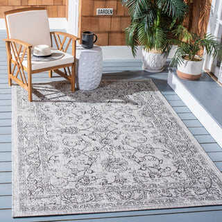 Safavieh Courtyard CY8680-37612 Grey / Black Area Rug Room Scene