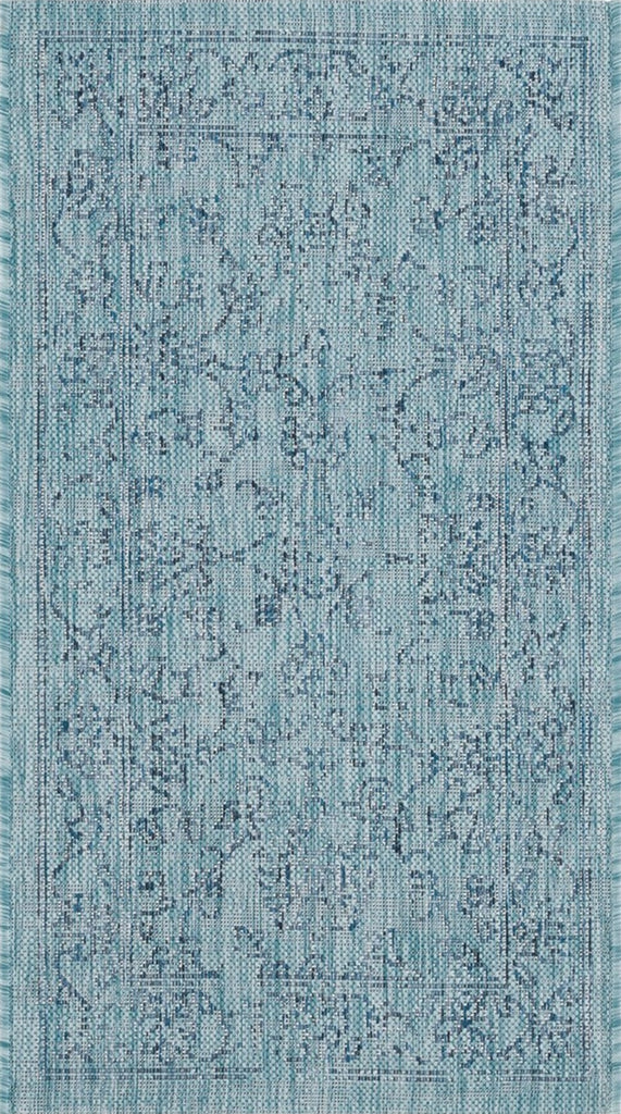 Safavieh Courtyard CY8680-39412 Aqua / Navy Area Rug main image