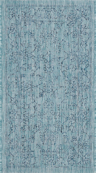 Safavieh Courtyard CY8680-39412 Aqua / Navy Area Rug main image