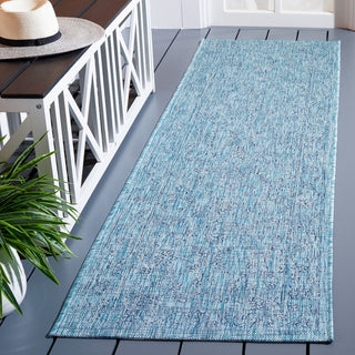 Safavieh Courtyard CY8680-39412 Aqua / Navy Area Rug Room Scene Feature