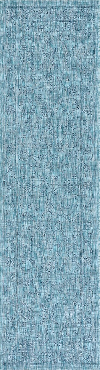 Safavieh Courtyard CY8680-39412 Aqua / Navy Area Rug Runner