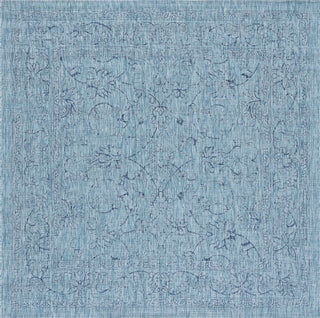 Safavieh Courtyard CY8680-39412 Aqua / Navy Area Rug Square