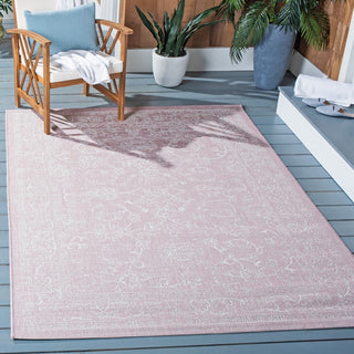 Safavieh Courtyard CY8680-56221 Soft Pink / Ivory Area Rug Room Scene