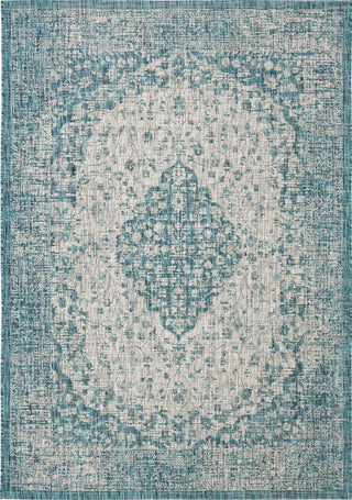 Safavieh Courtyard CY8720-372 Teal / Cream Area Rug Main