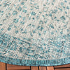 Safavieh Courtyard CY8720-372 Teal / Cream Area Rug Detail