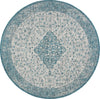 Safavieh Courtyard CY8720-372 Teal / Cream Area Rug Round