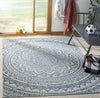 Safavieh Courtyard CY8734-36812 Light Grey / Blue Area Rug Room Scene Feature