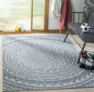 Safavieh Courtyard CY8734-36812 Light Grey / Blue Area Rug Room Scene Feature