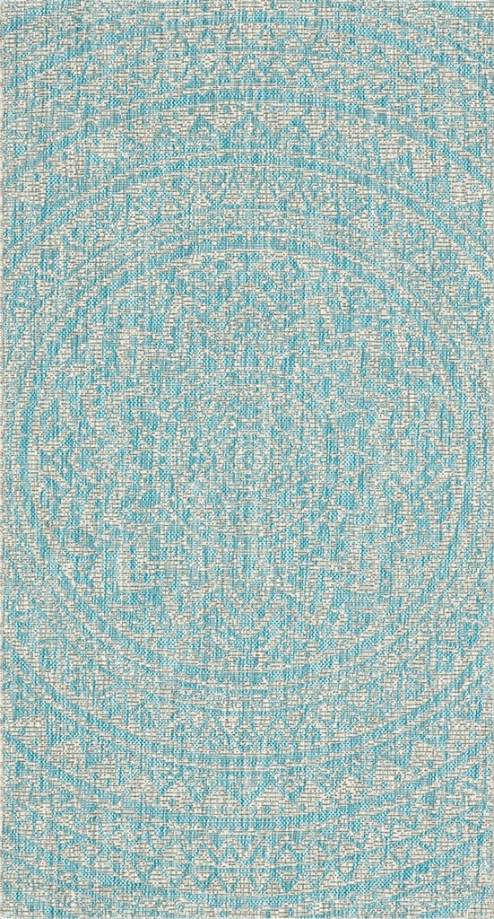 Safavieh Courtyard CY8734-37112 Light Grey / Aqua Area Rug main image