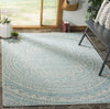 Safavieh Courtyard CY8734-37112 Light Grey / Aqua Area Rug Room Scene