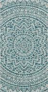 Safavieh Courtyard CY8734-37212 Light Grey / Teal Area Rug main image