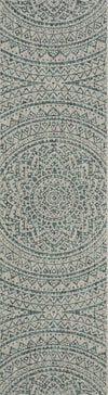 Safavieh Courtyard CY8734-37212 Light Grey / Teal Area Rug Runner