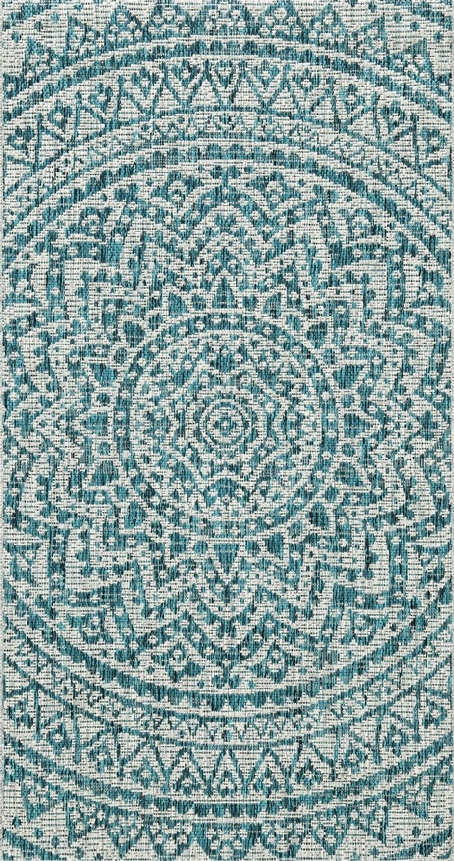 Safavieh Courtyard CY8734-37212 Light Grey / Teal Area Rug main image