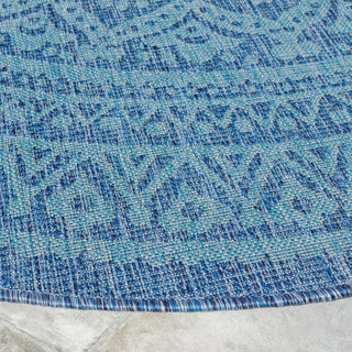 Safavieh Courtyard CY8734-39421 Navy / Aqua Area Rug Detail