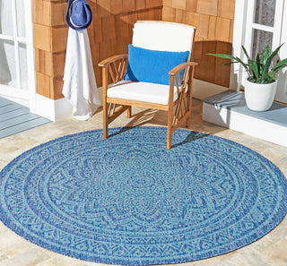 Safavieh Courtyard CY8734-39421 Navy / Aqua Area Rug Room Scene