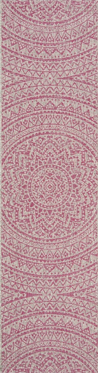 Safavieh Courtyard CY8734-39712 Light Grey / Fuchsia Area Rug Runner