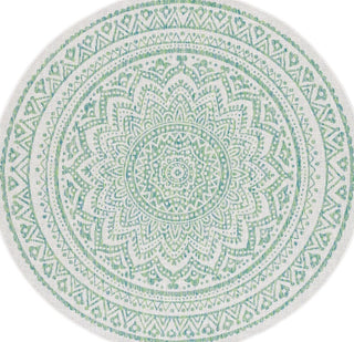 Safavieh Courtyard CY8734-55712 Ivory / Green Area Rug Round