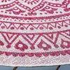 Safavieh Courtyard CY8734-55912 Ivory / Fuchsia Area Rug Detail