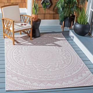 Safavieh Courtyard CY8734-56212 Ivory / Soft Pink Area Rug Room Scene Feature