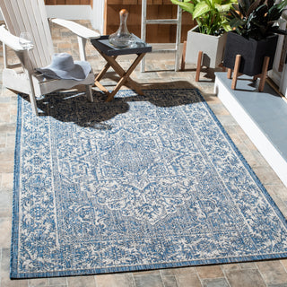 Safavieh Courtyard CY8763-36821 Navy / Light Grey Area Rug Room Scene