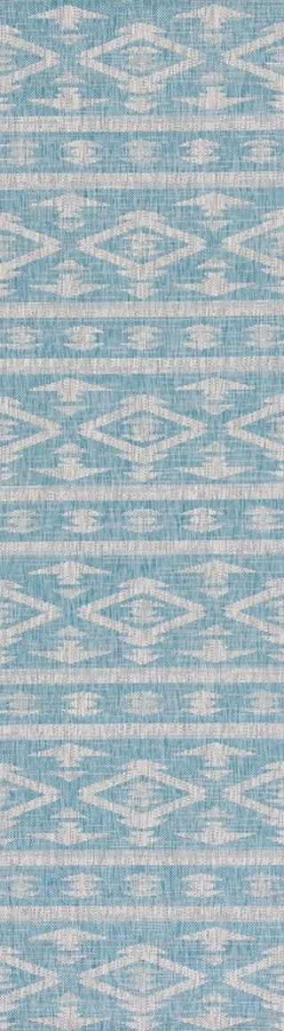 Safavieh Courtyard CY8863-37121 Aqua / Grey Area Rug Runner