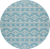 Safavieh Courtyard CY8863-37121 Aqua / Grey Area Rug Round